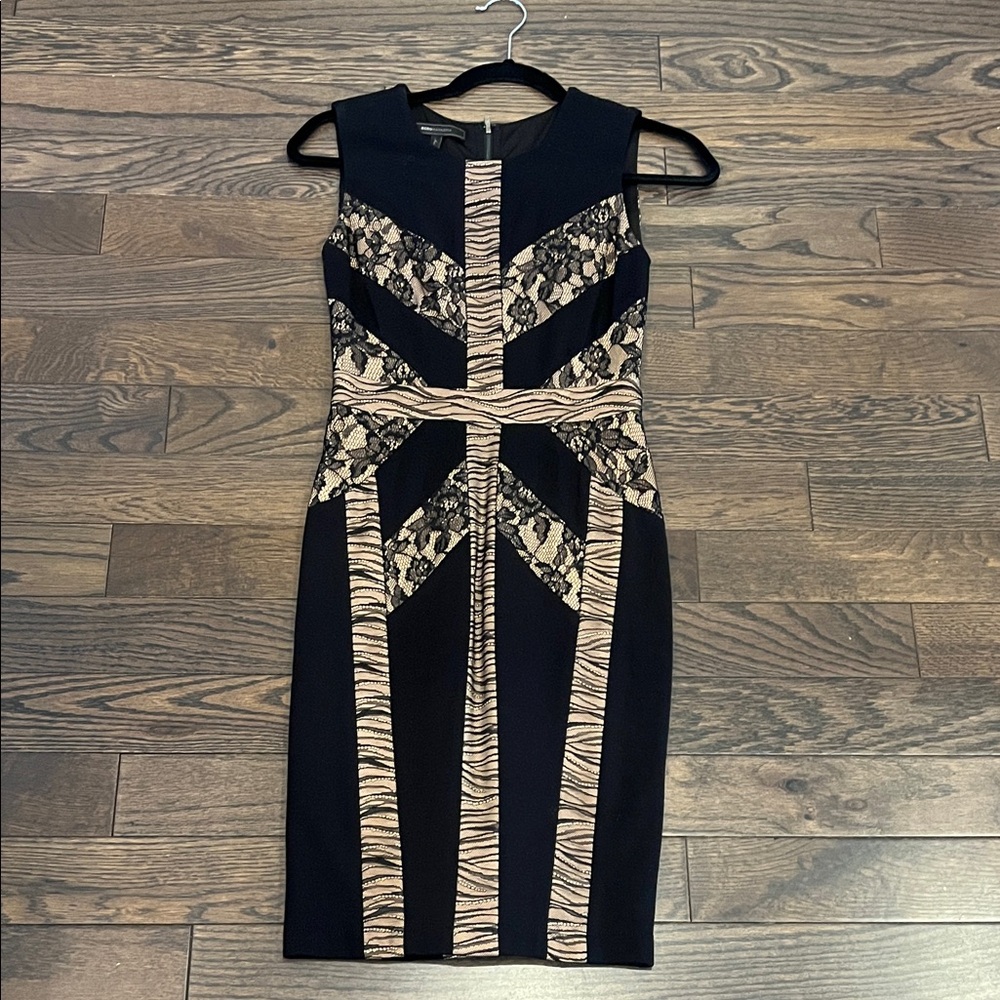 Black Lace Midi Dress
